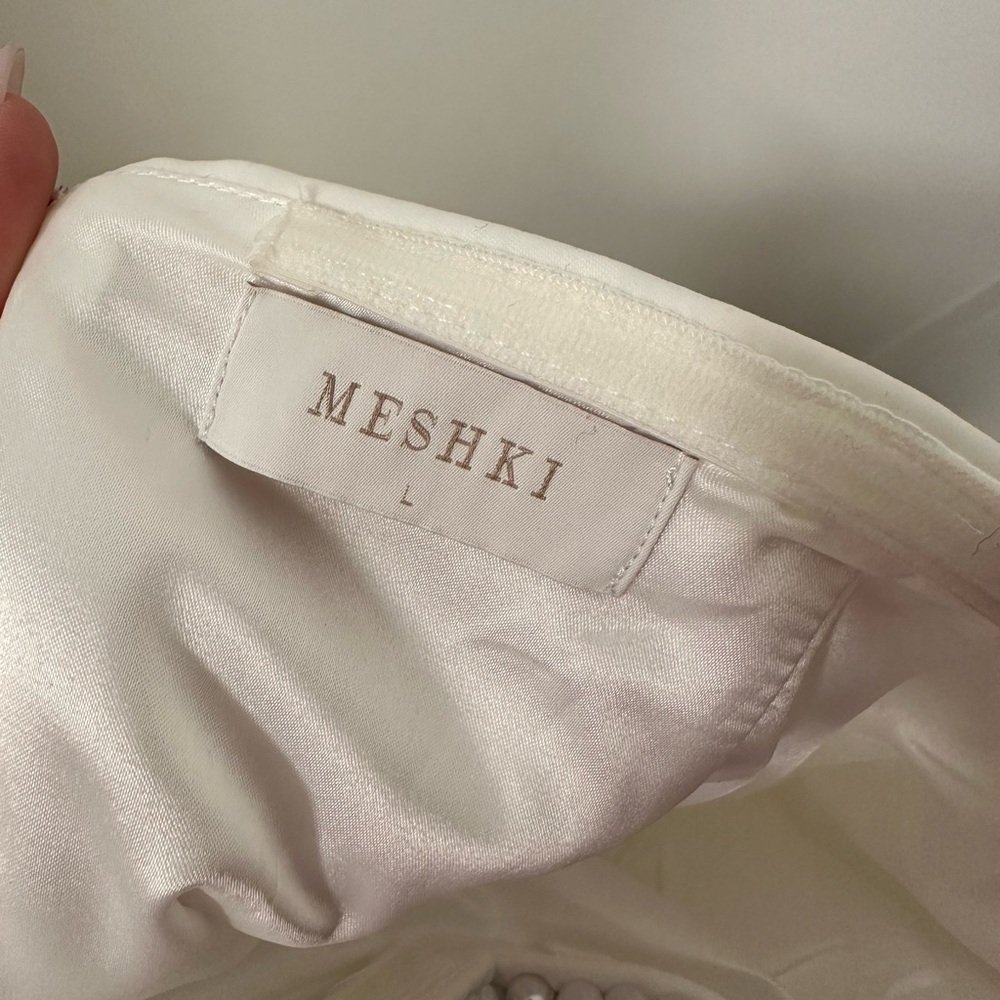 Meshki Liliane Suiting Mini Dress - Ivory (Preferred Fibres) - Picture 9 of 11